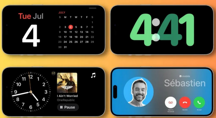 双台子苹果手机维修分享iOS17横屏充电待机显示有什么好处 
