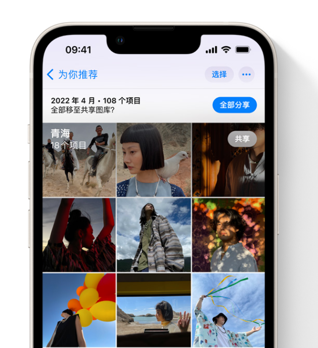 双台子苹果维修网点分享在 iPhone 上使用共享图库 