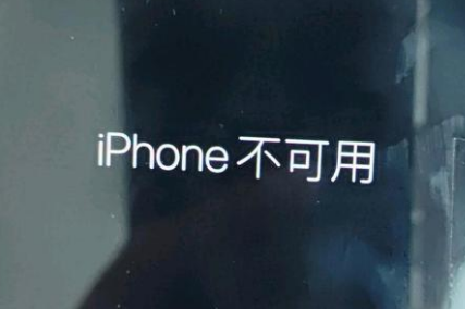 双台子苹果服务网点分享锁屏界面显示“iPhone 不可用”如何解决 